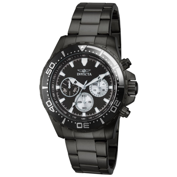 Invicta Men's 12919 Pro Diver Black Stainless Steel Watch