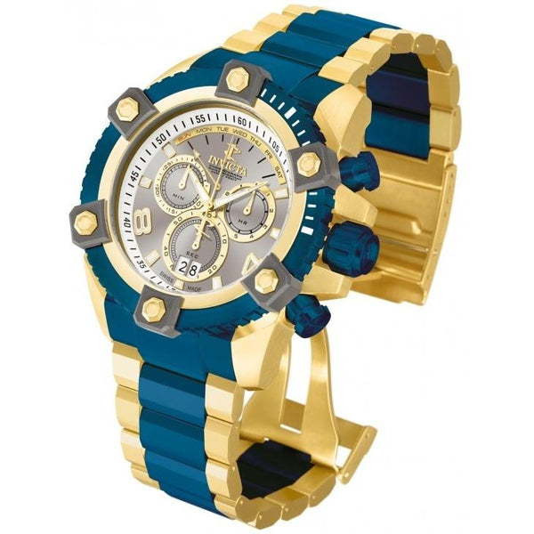 Invicta Men's 13023 Reserve Arsenal Chronograph Gold-Tone and Blue Inserts Stainless Steel Watch