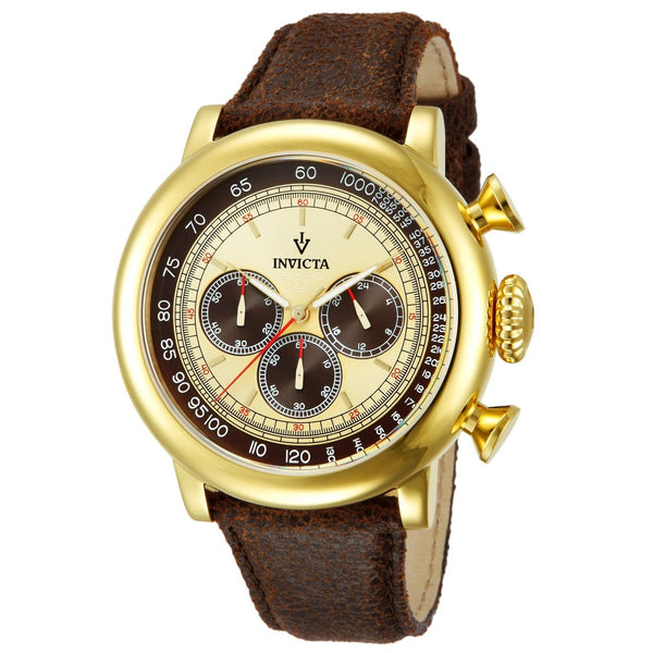 Invicta Men's 13058 Vintage Brown Leather Watch