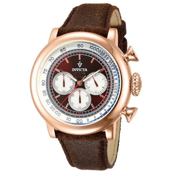 Invicta Men's 13059 Vintage Brown Leather Watch