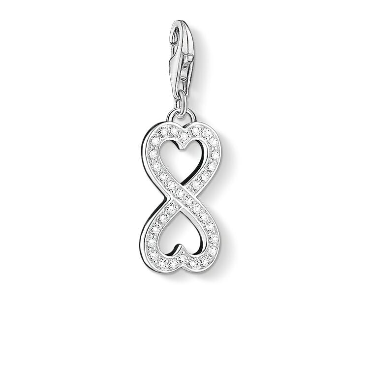 Infinity Hearts Charm (Silver)