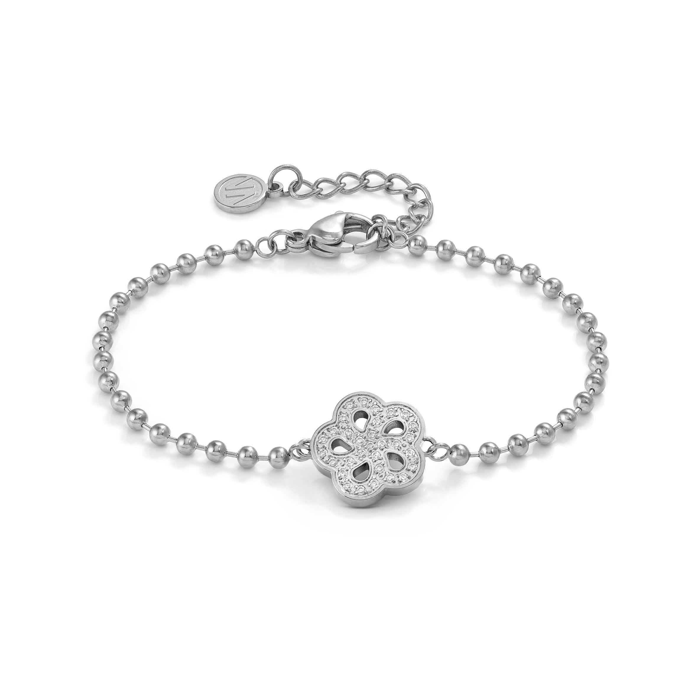 Soffio D’Amore bracelet, Flower with CZ