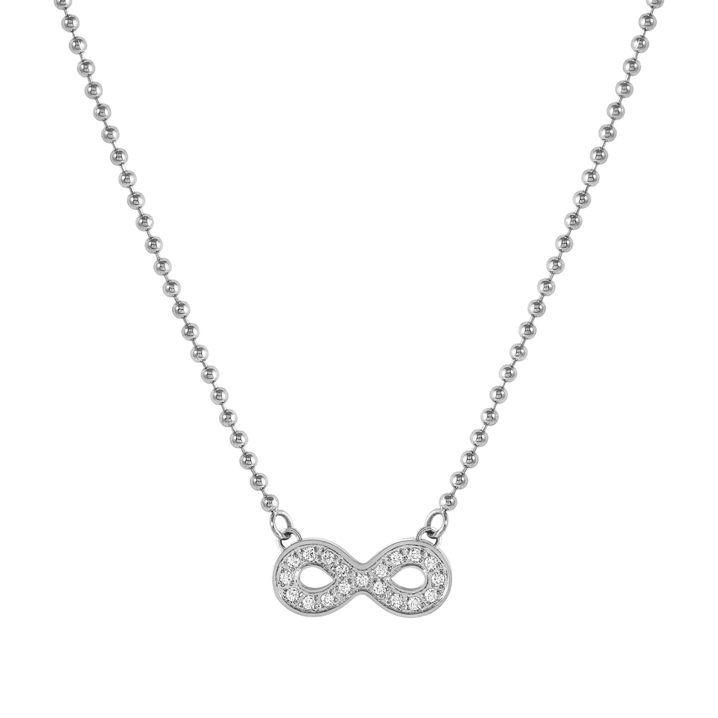 Soffio D’Amore necklace, Infinity with CZ
