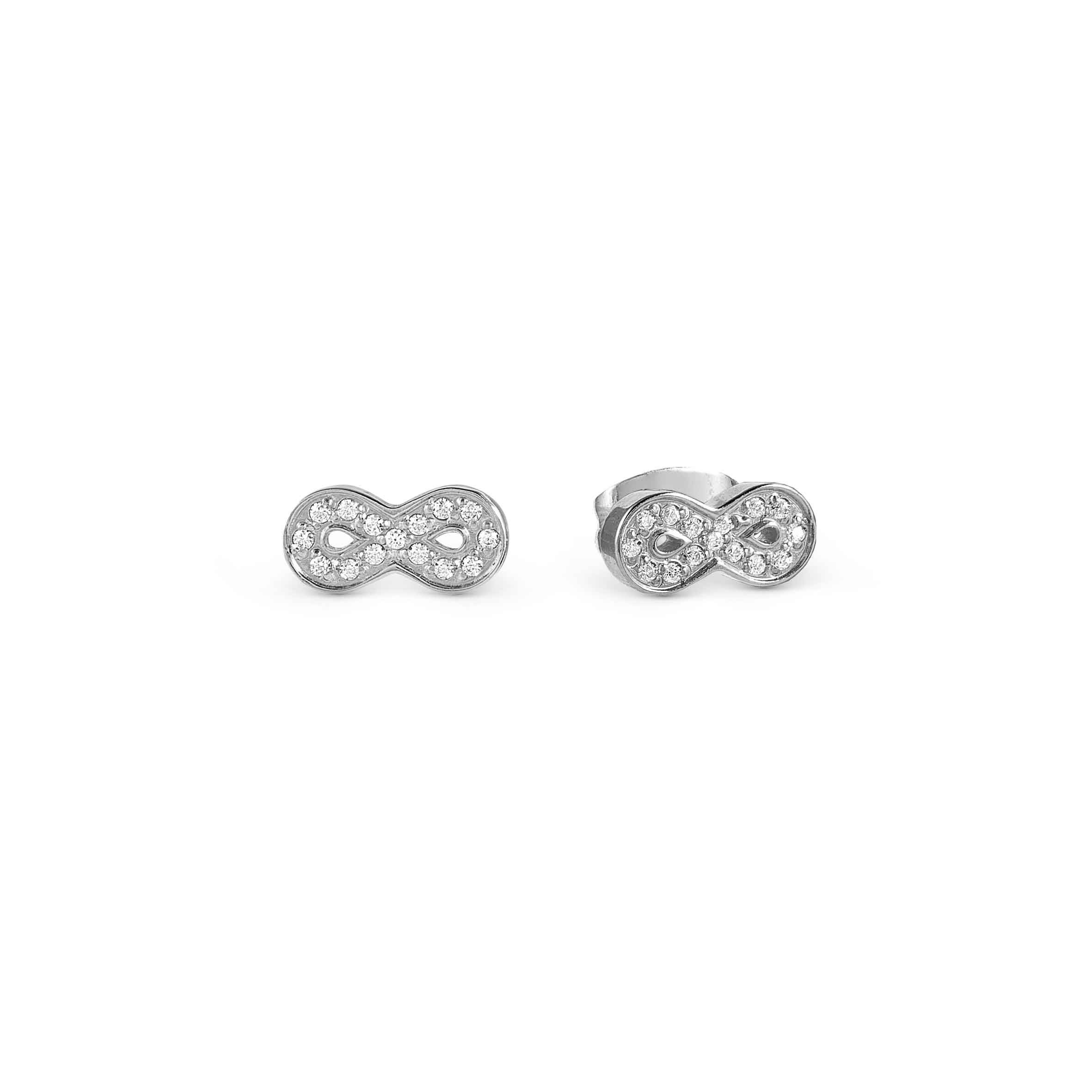 Soffio D’Amore earrings, Infinity with CZ