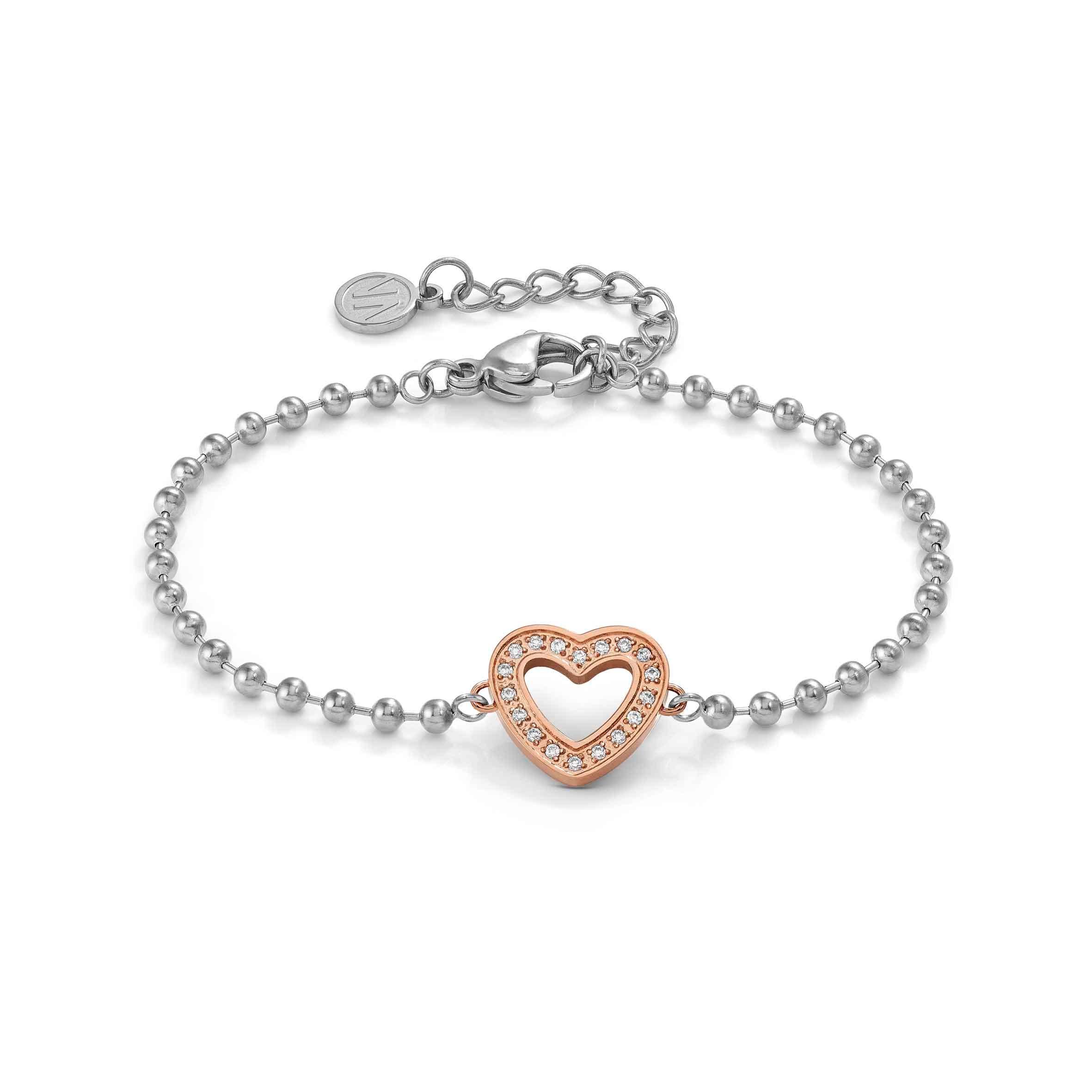 Soffio D’Amore bracelet, Heart with CZ