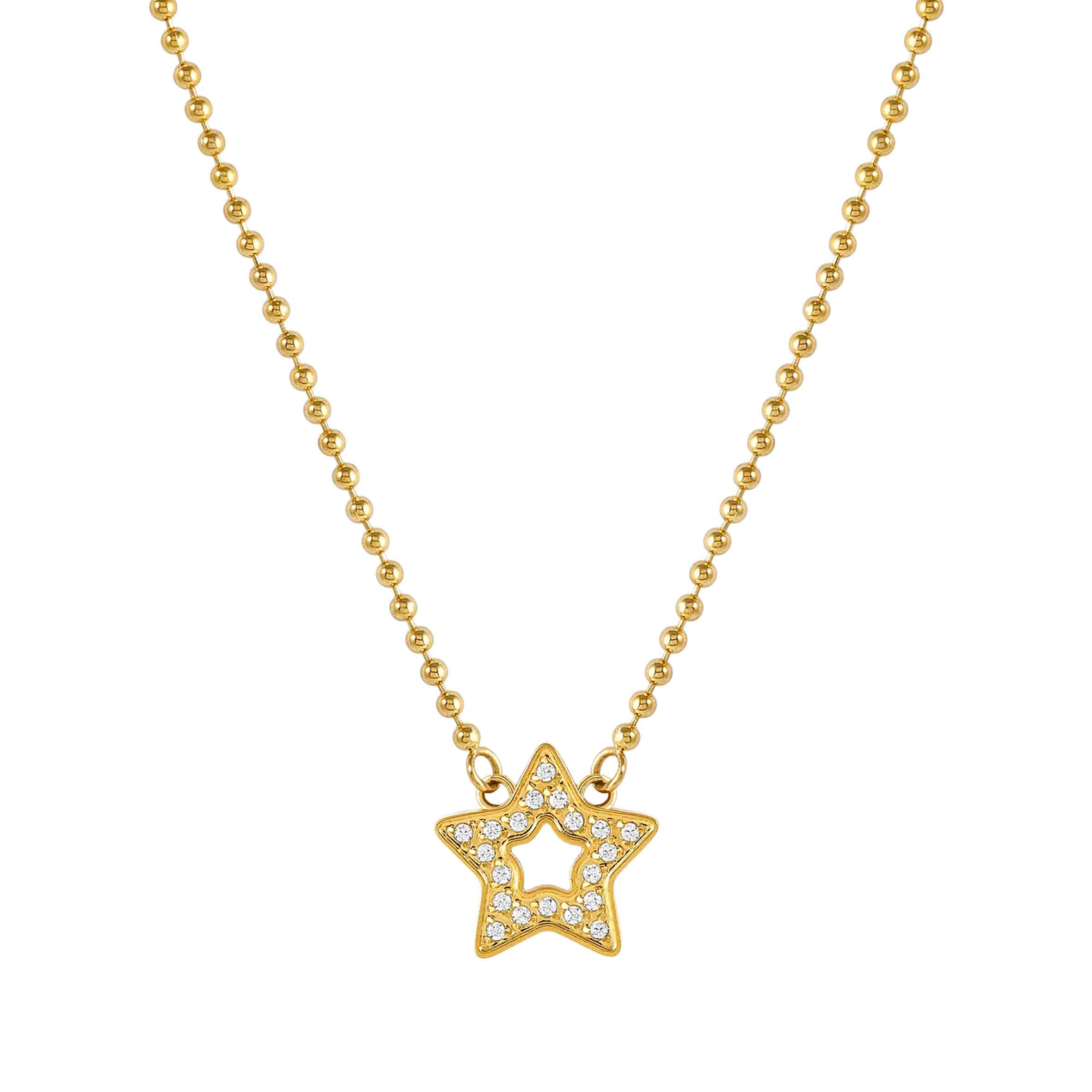 Soffio D’Amore necklace, Star with CZ