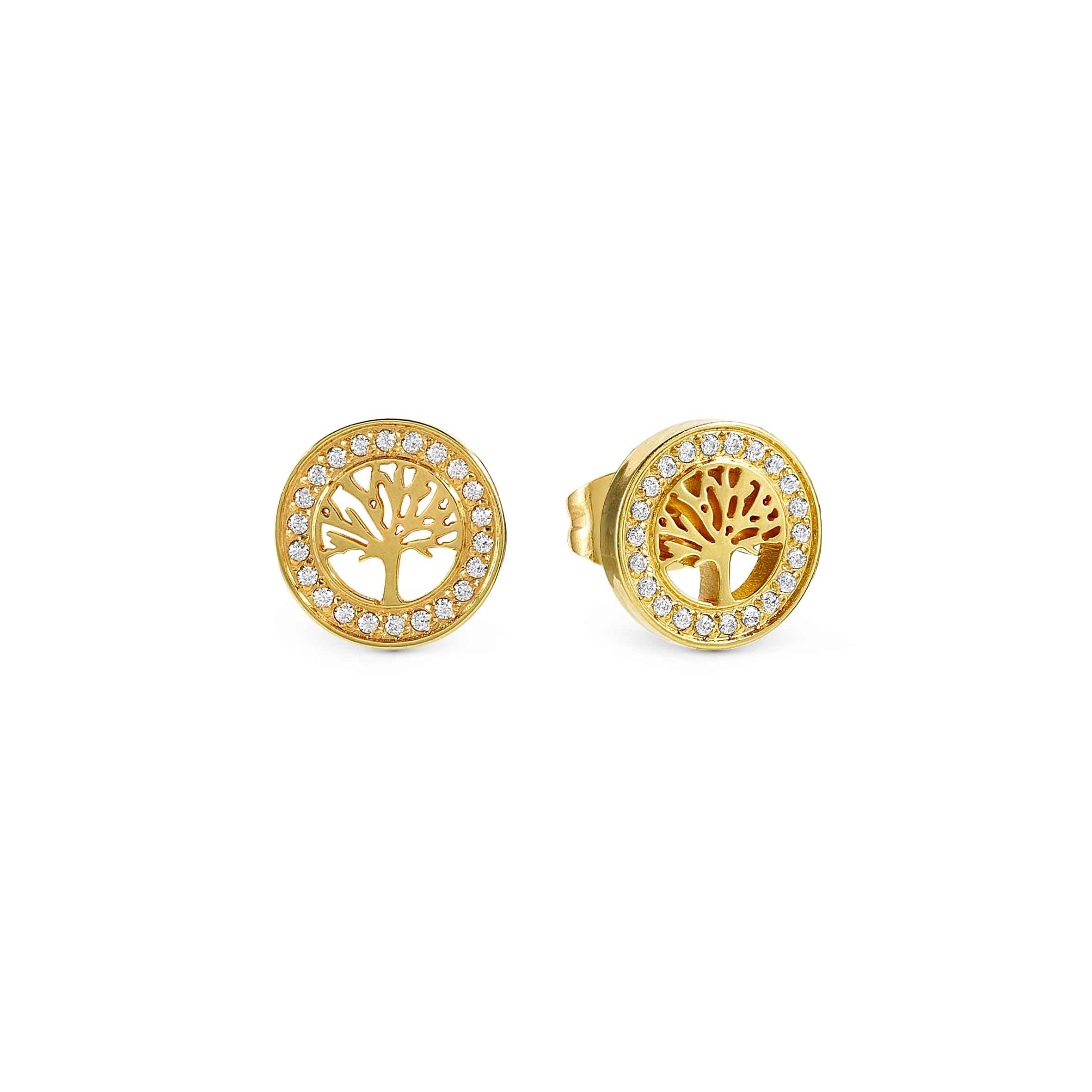 Soffio D’Amore earrings, Tree of Life with CZ