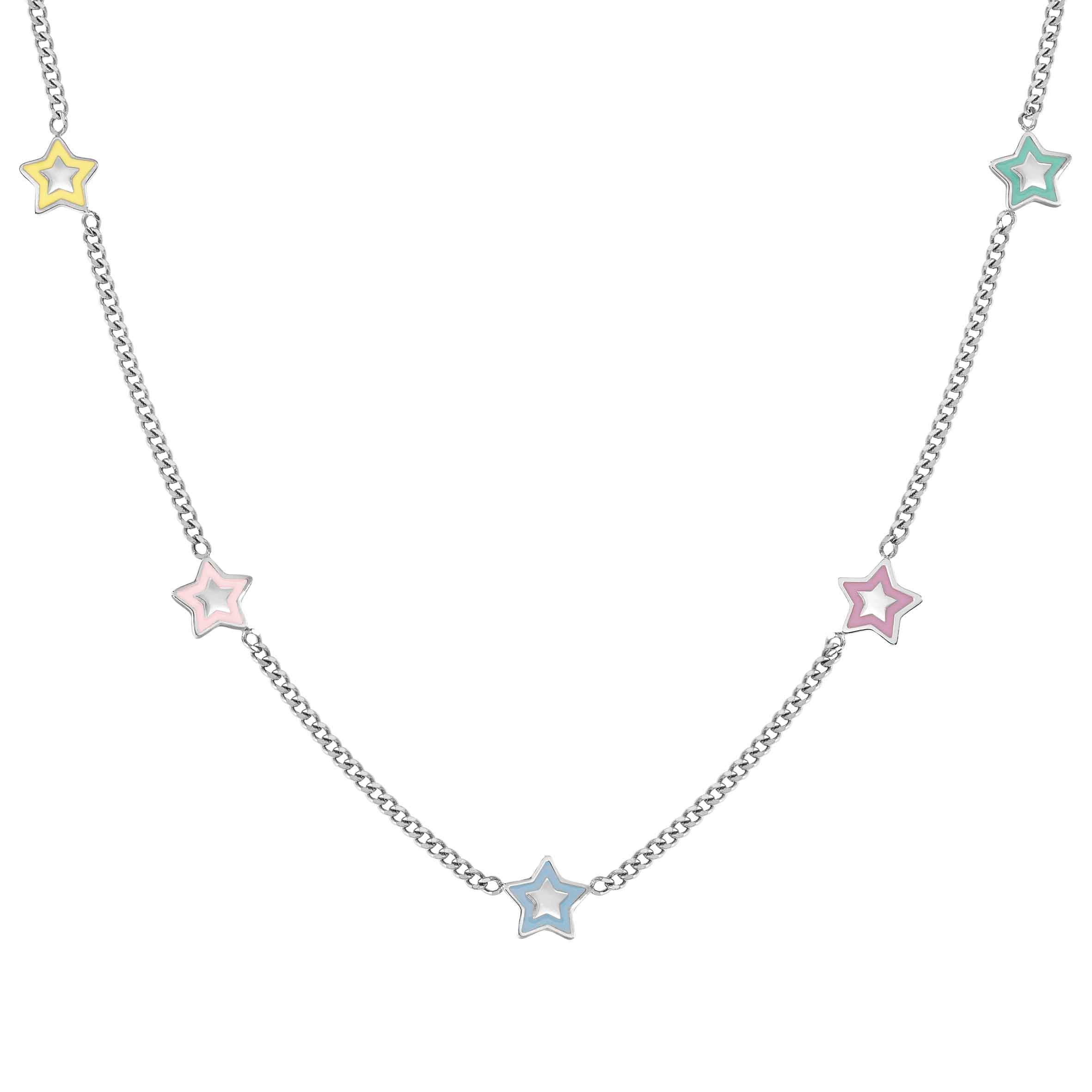 FairyIcons necklace, mixed coloured Stars