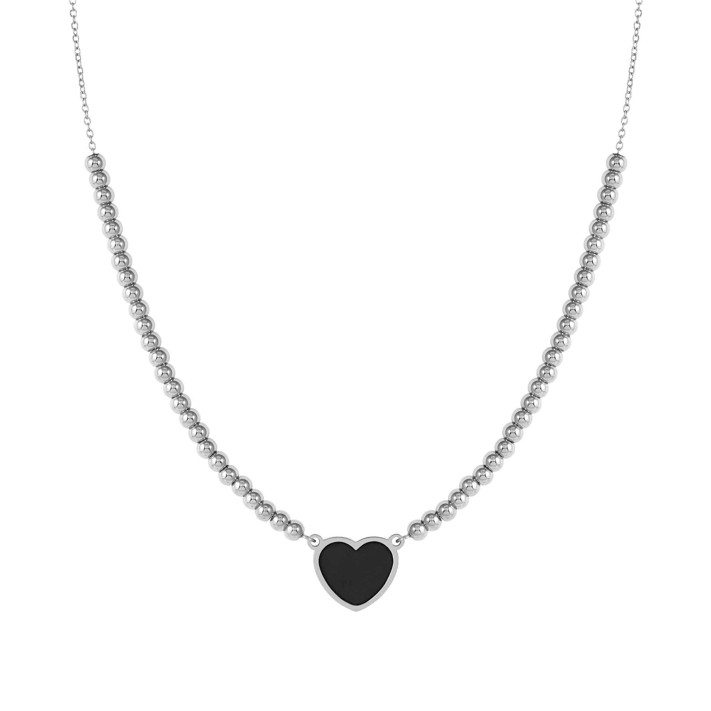 Emosfere necklace, Black Heart