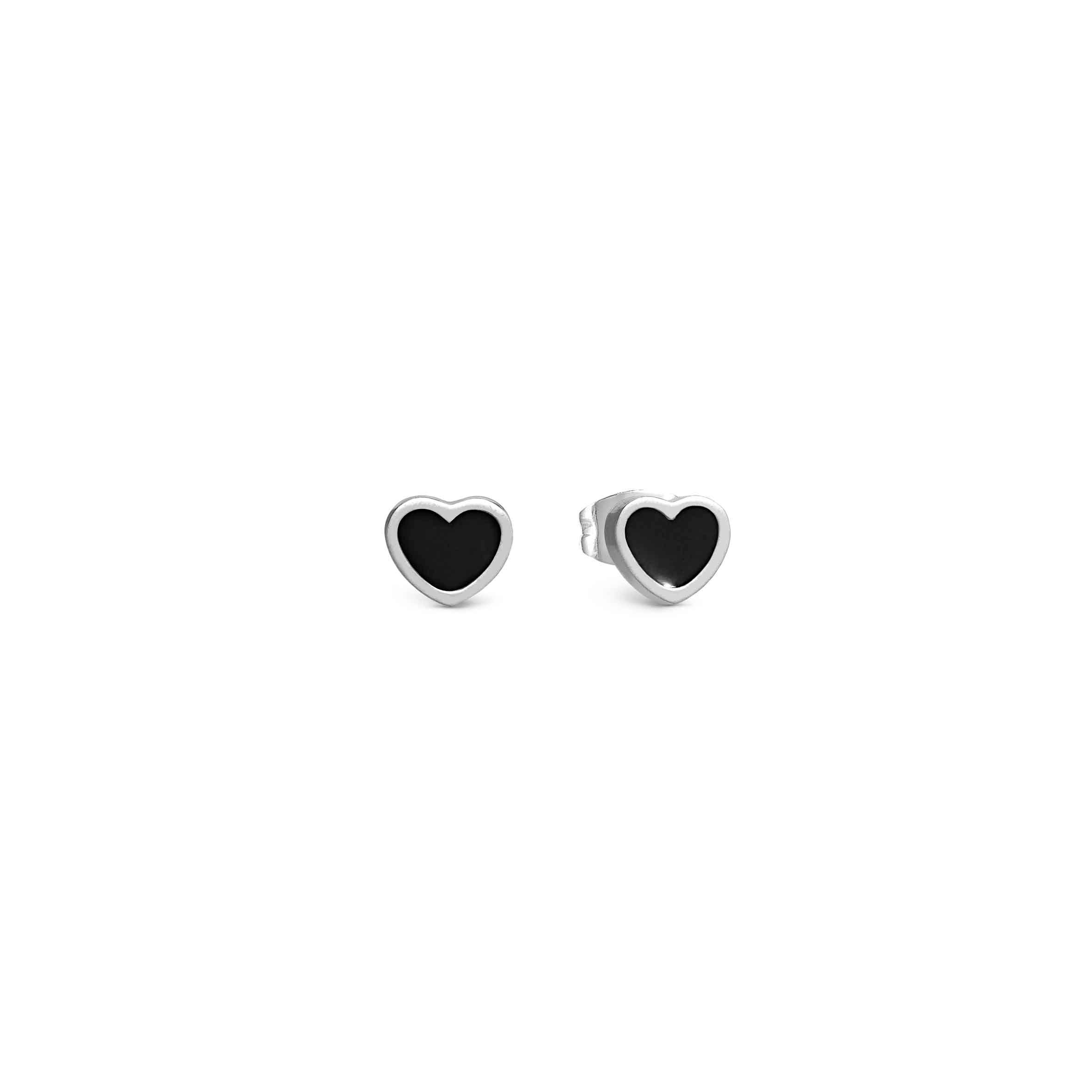 Emosfere earrings, Black Heart