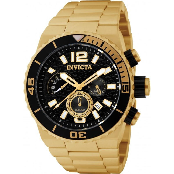 Invicta Men's 1343 Pro Diver Chronograph Gold-tone Stainless Steel Watch