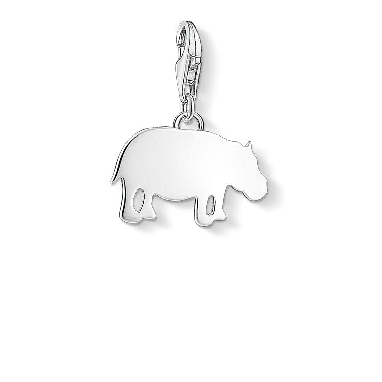 Hippopatamus Charm (Silver)