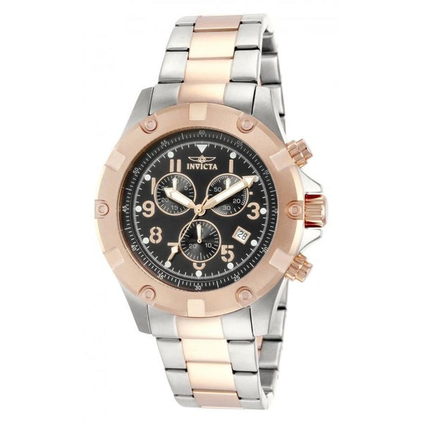 Invicta Men's 13617 Specialty Chronograph Rose-tone and Silver Stainless Steel Watch