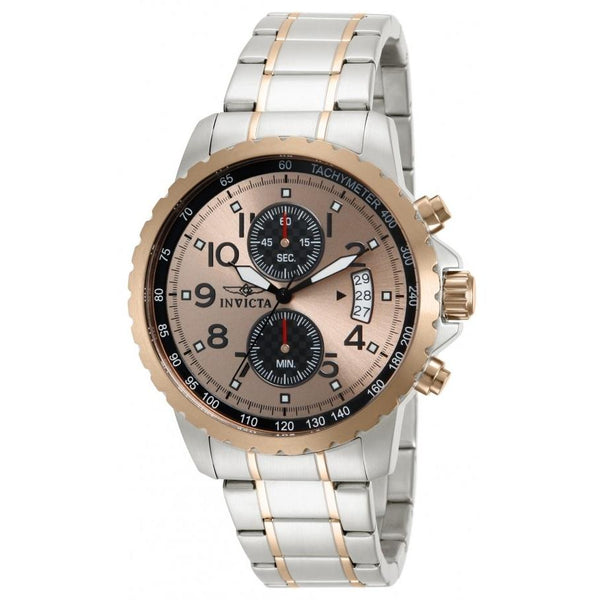 Invicta Men's 13784 Specialty Rose-Tone and Silver Stainless Steel Watch