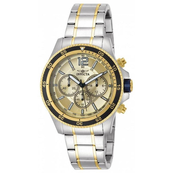 Invicta Men's 13976 Specialty Chronograph Gold-tone and Silver Stainless Steel Watch