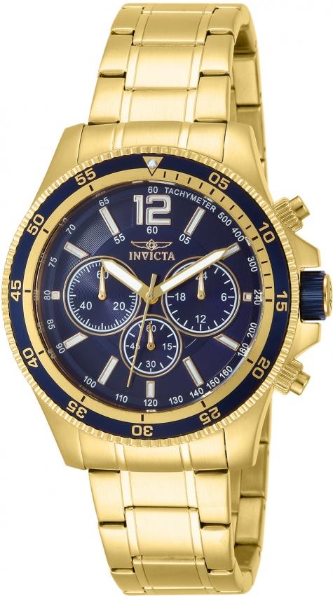 Invicta Men's 13978 Specialty Chronograph Gold-Tone Silver Watch