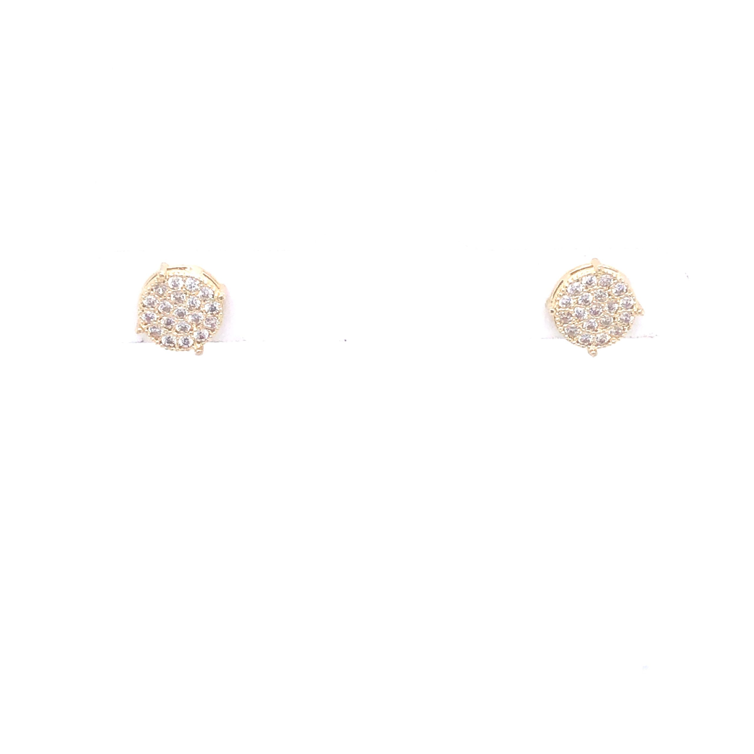 Earrings Stud Circle With Cz