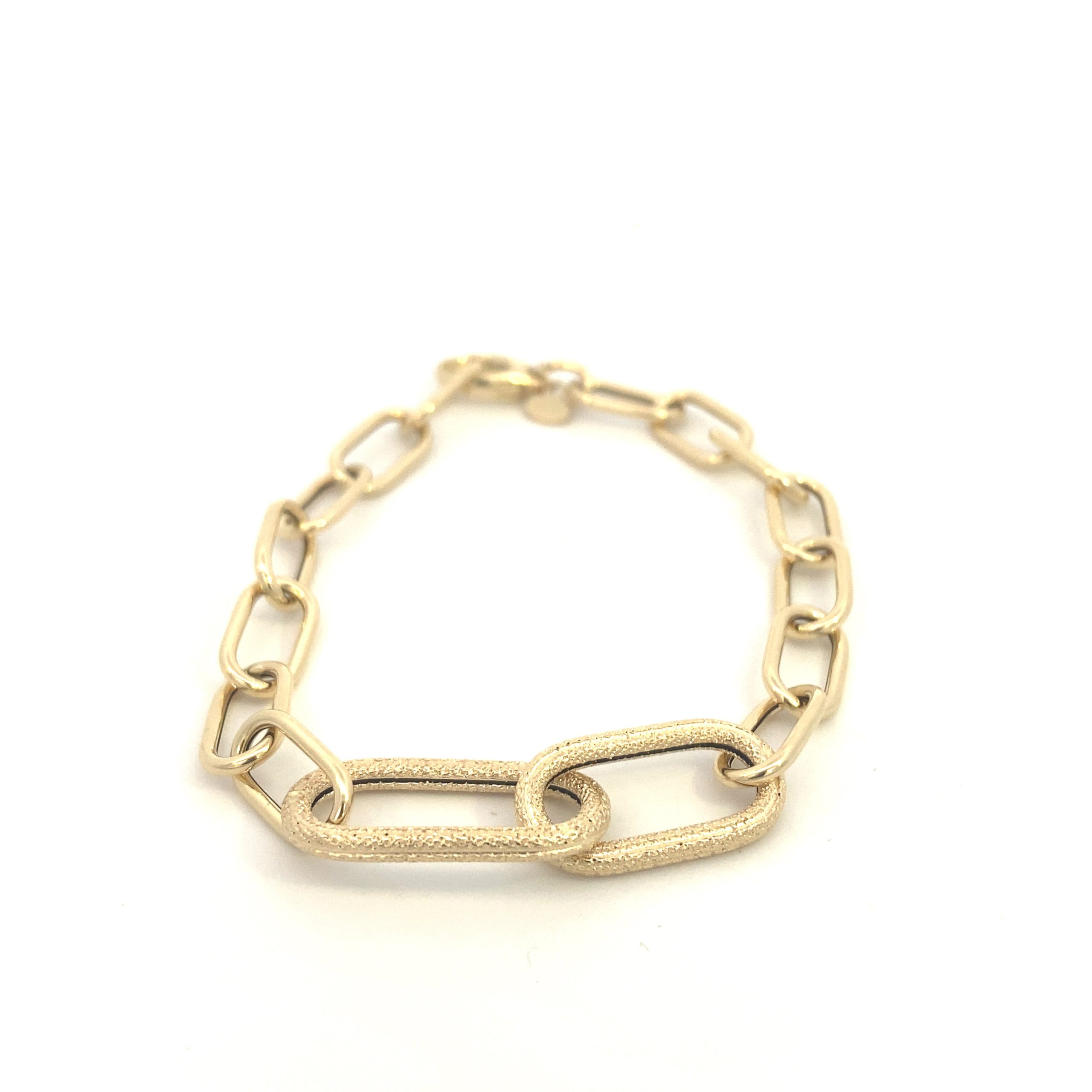 14K Gold Fashion Link Bracelet