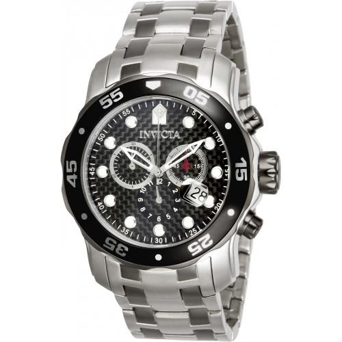 Invicta Men's 14339 Pro Diver Chronograph Gunmetal and Silver Stainless Steel Watch