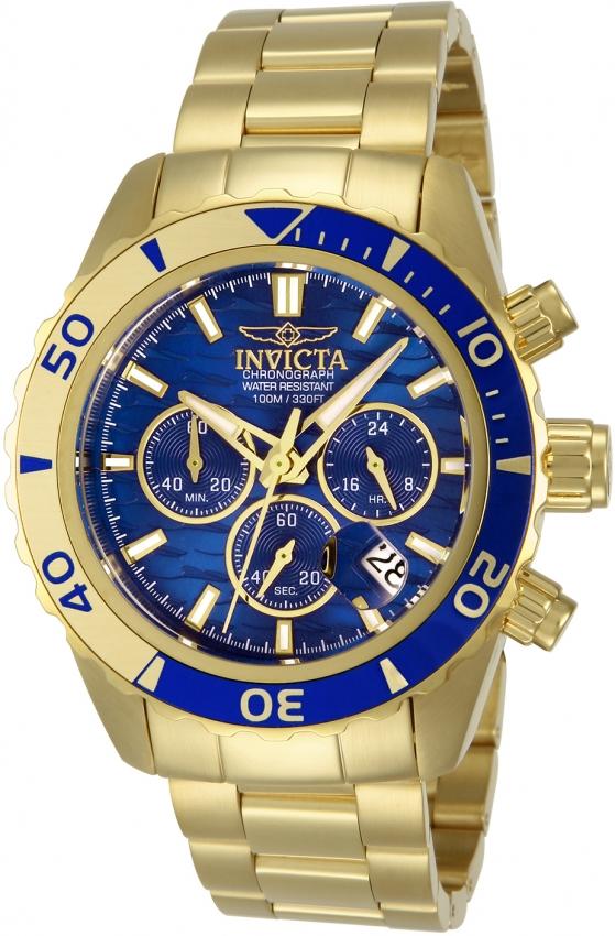 Invicta Men's 14342 Pro Diver Chronograph Gold-Tone Stainless Steel Watch