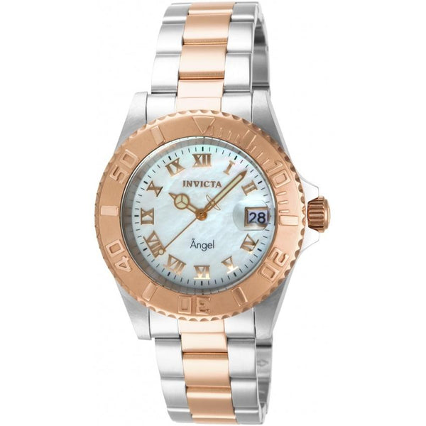 Invicta Women's 14367 Angel Rose-Tone and Silver Stainless Steel Watch