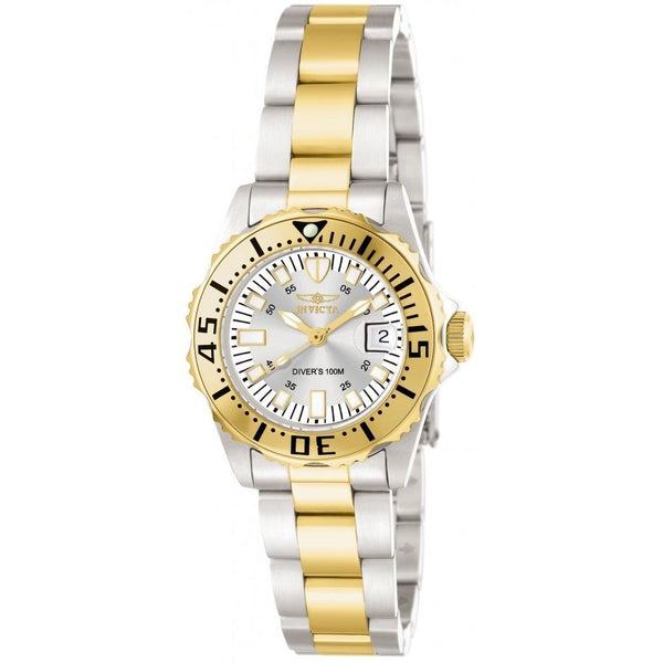 Invicta Women's 14371 Pro Diver Gold-Tone and Silver Stainless Steel Watch