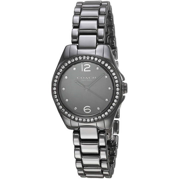 Coach Women's 14502130 Mini Tristan Crystal Black Ceramic Watch