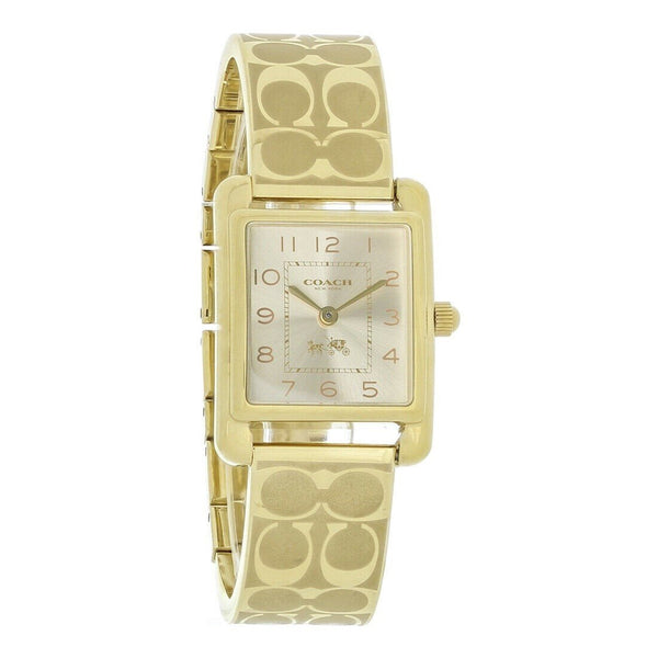 Coach Women's 14502160 Page Bangle Gold-Tone Stainless Steel Watch