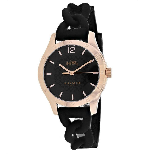 Coach Women's 14502378 Maddy Black Silicone Watch