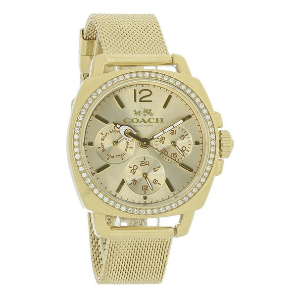Coach Men's 14502490 Boyfriend Gold-Tone Stainless Steel Watch