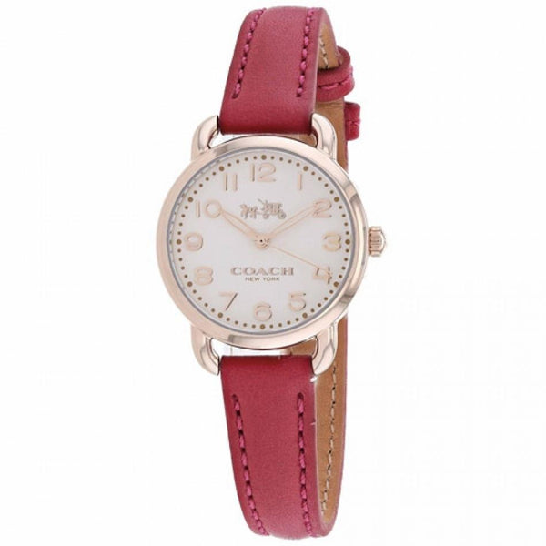 Coach Women's 14502612 Delancey Pink Leather Watch