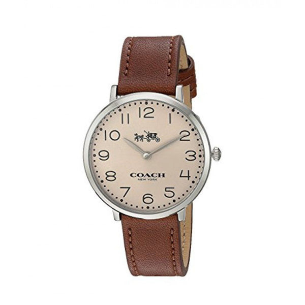 Coach Women's 14502682 Slim Easton Brown Leather Watch