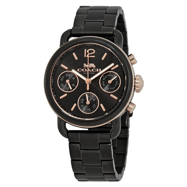 Coach Women's 14502840 Delancey Chronograph Black Stainless Steel Watch