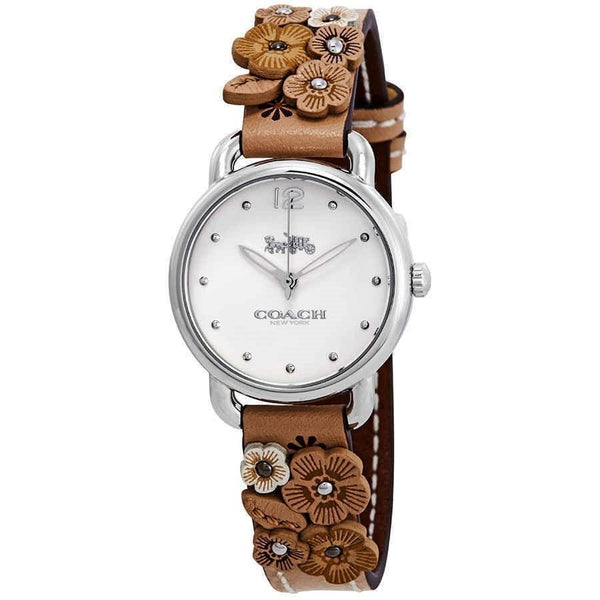 Coach Women's 14502873 Delancey Brown Leather Watch