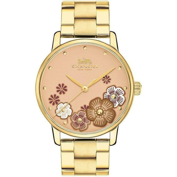 Coach Women's 14503006 Grand Gold-Tone Stainless Steel Watch