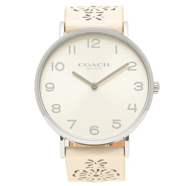 Coach Women's 14503029 Perry White Leather Watch