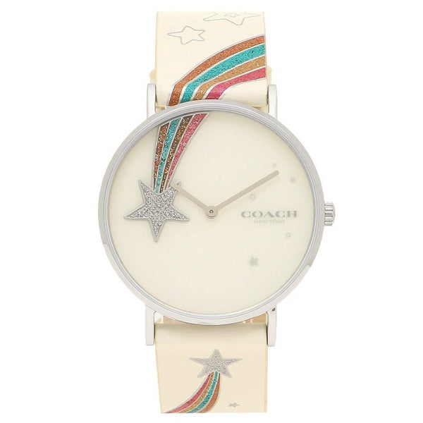 Coach Women's 14503040 Perry White Leather Watch