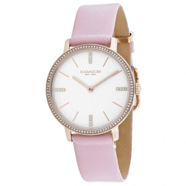 Coach Women's 14503350 Audrey Pink Leather Watch