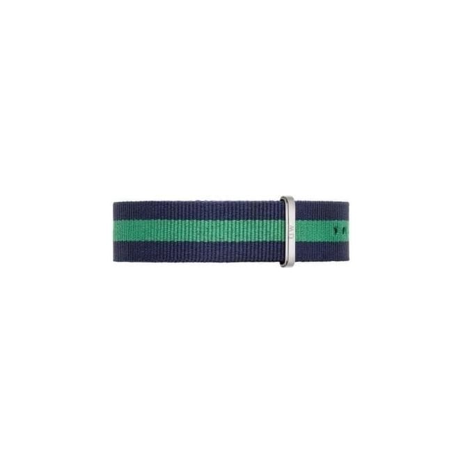Warwick Watch Strap (Navy Blue/Green/Silver)