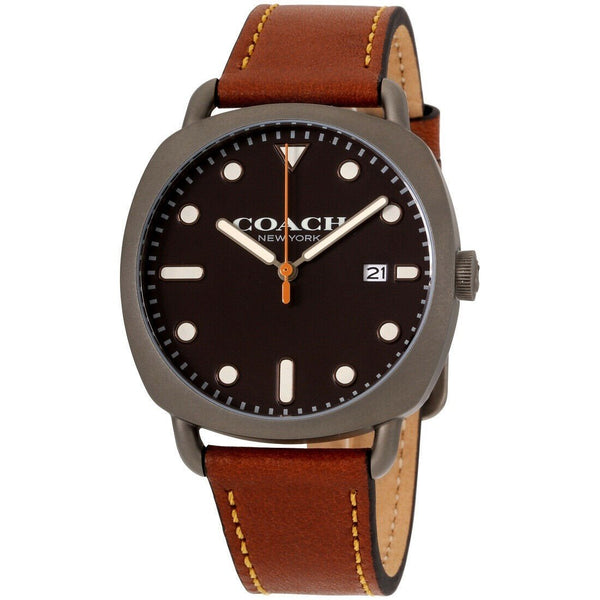Coach Men's 14602140 Tatum Brown Leather Watch