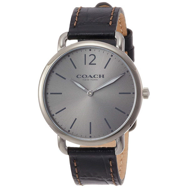 Coach Women's 14602143 Delancey Black Leather Watch