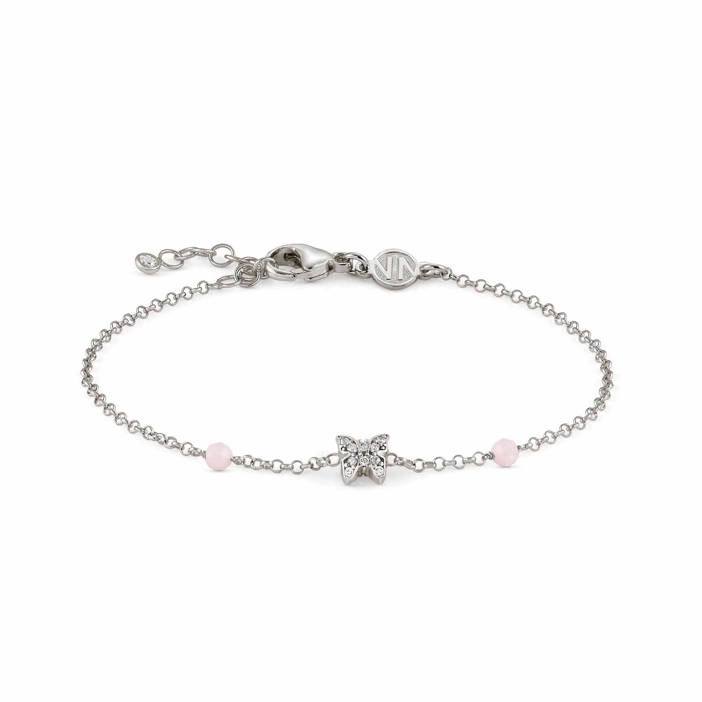 Gioie Bracelet with Butterfly and Pink Jade