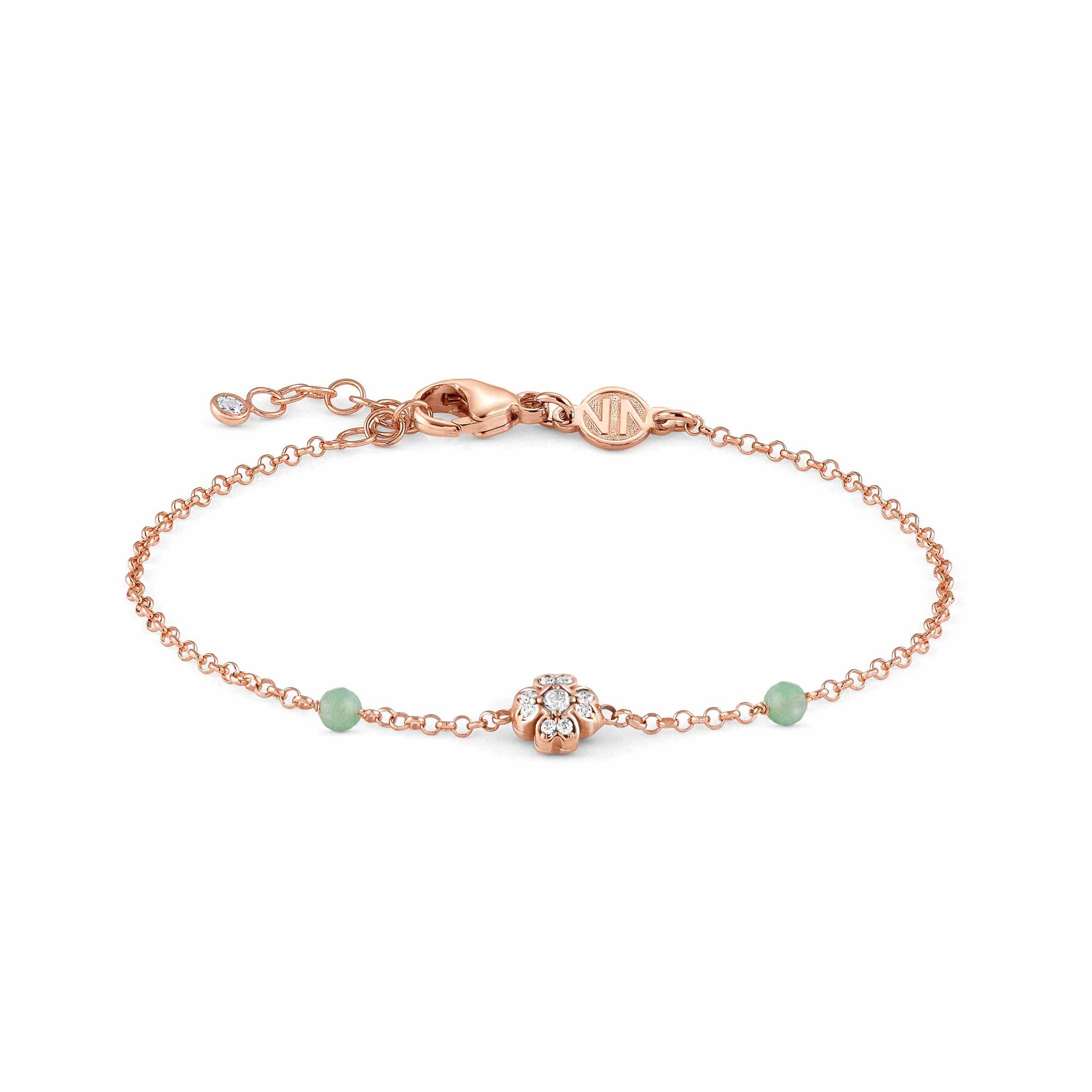 Gioie Bracelet with Clover and Green Jade