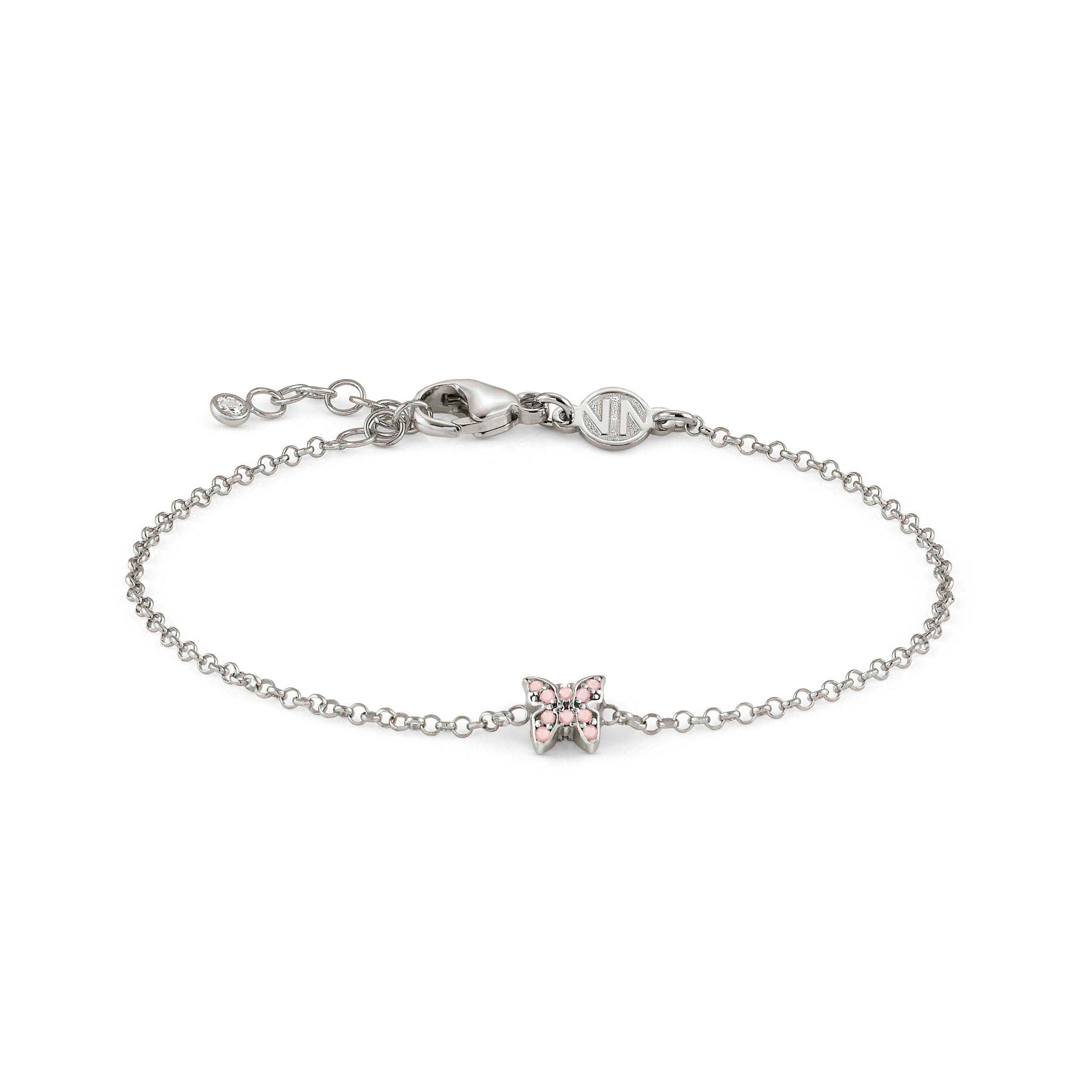 Gioie Bracelet with Butterfly and Pink Zirconia