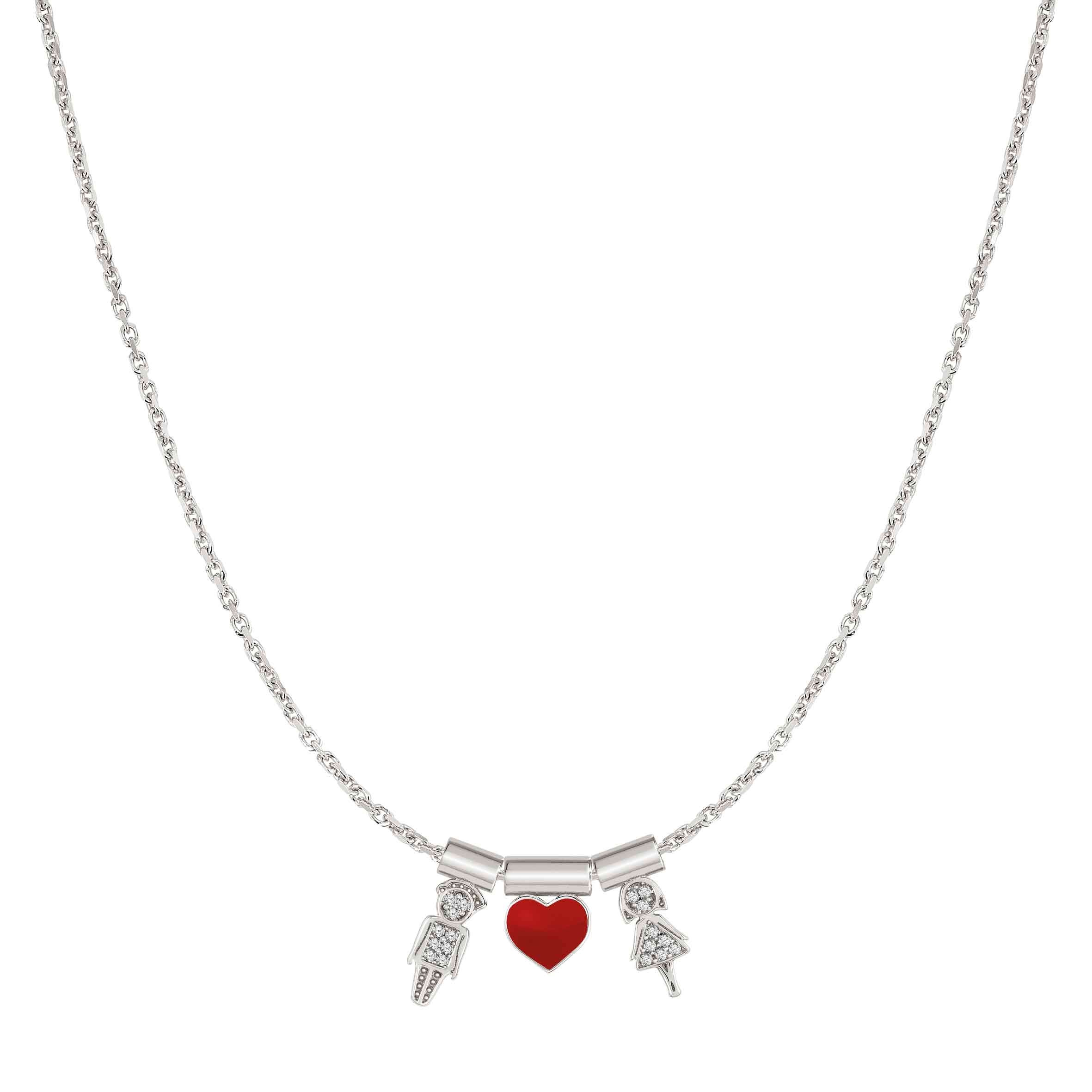 SeiMia Necklace with Him, Her, and Heart