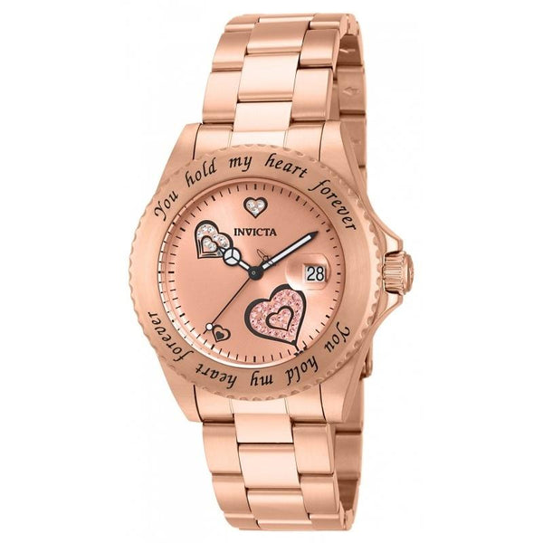 Invicta Women's 14734 Angel Rose-Tone Stainless Steel Watch