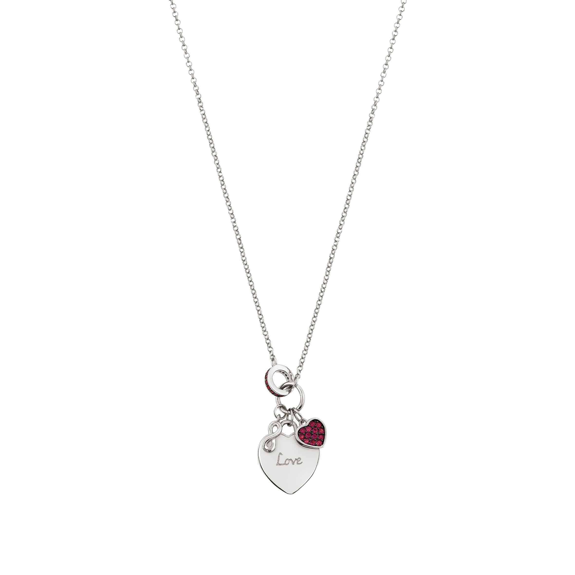 Easychic Engraved Heart Necklace