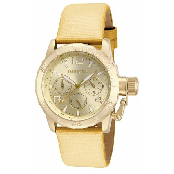 Invicta Women's 14797 Corduba Multi-Function Gold-tone Leather Watch