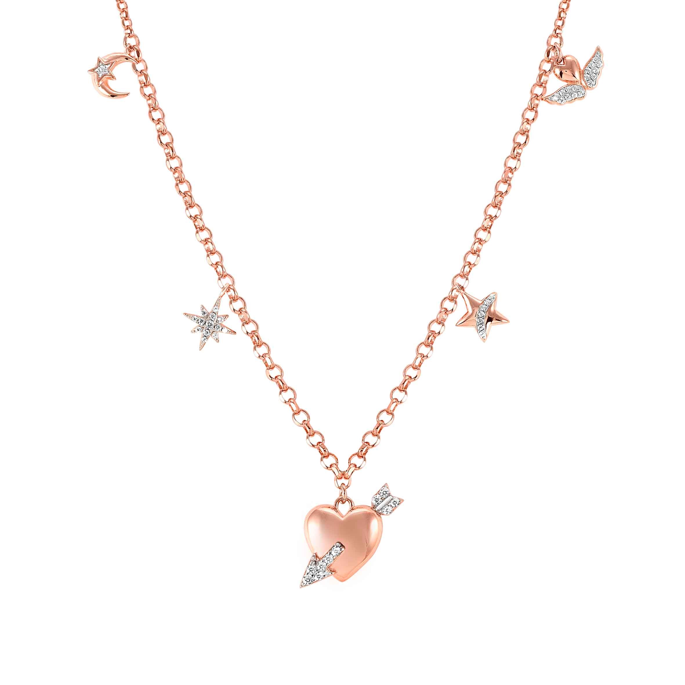 SweetRock silver necklace with pendants