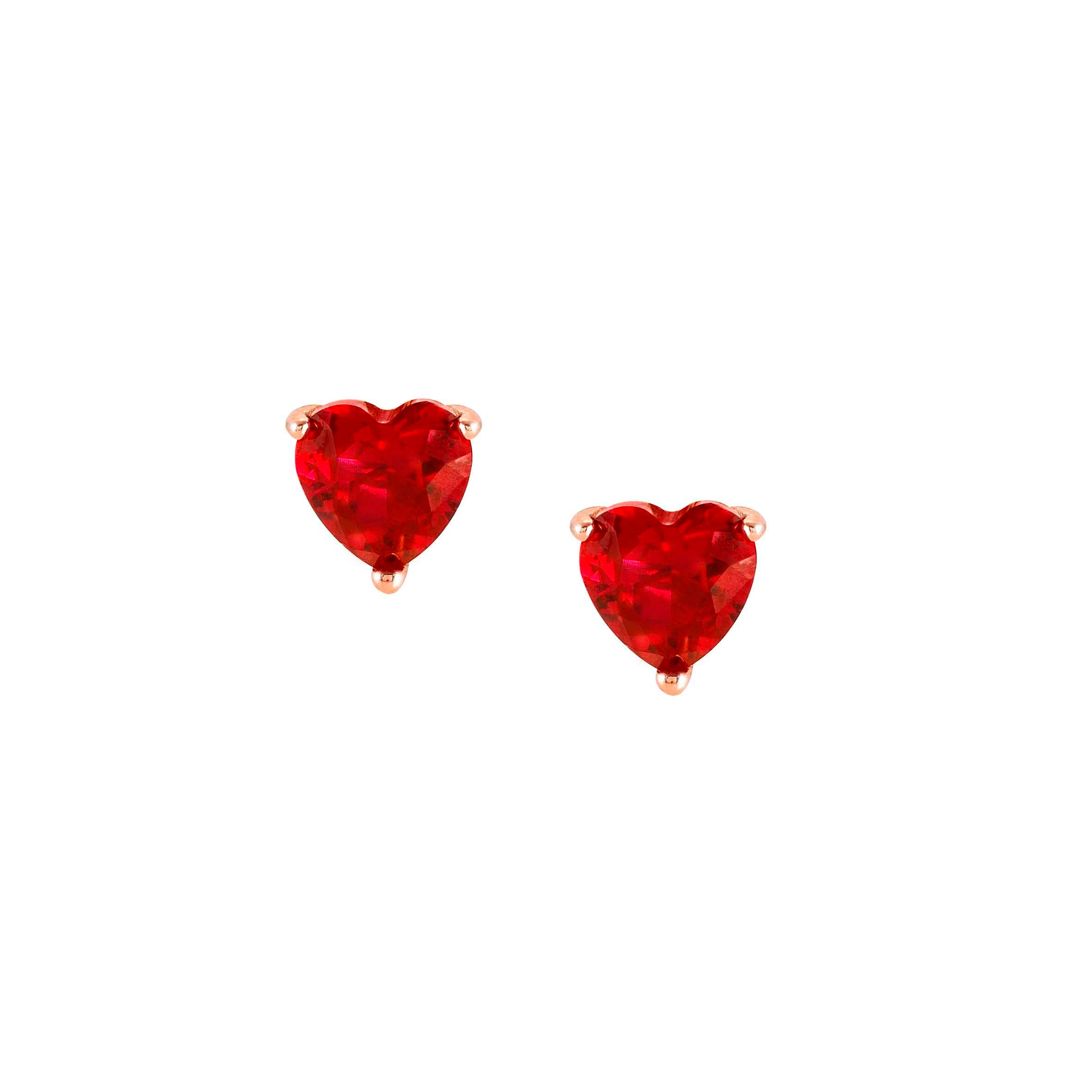 Sweetrock earrings, Red Heart